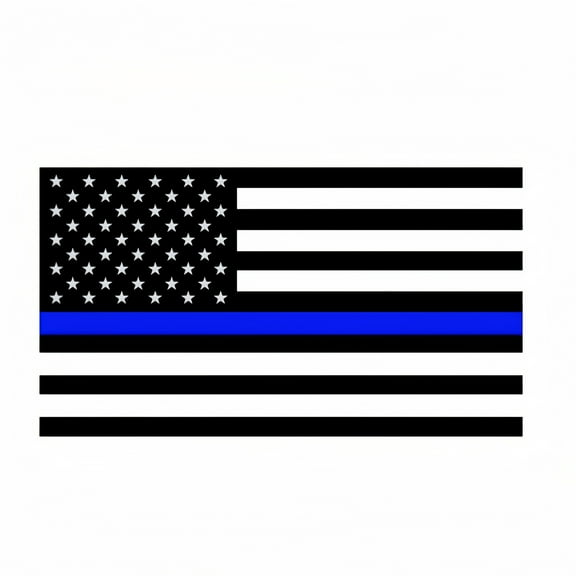 American Flag Decal Thin Blue Line Reflective Pack
