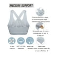 thumbnail image 6 of FUTATA Women's High Impact Sports Bras Longline Padded Yoga Bras Crop Tops Criss Cross Back Push Up Bras For Running Active Gym Workout Fitness, 6 of 6