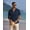 Navy Blue, variant on Men's Button Up Short Sleeve Summer Casual Beach Shirt No Tuck Trendy Linen Tops Textured Stretch Shirts
