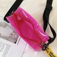 thumbnail image 3 of Coffee Bolso cruzado transparente para mujer, Color caramelo, letras, moda de verano, Mini bolsas de mensajero de hombro, bolso pequeño de gelatina de Pvc, 3 of 5
