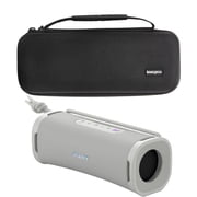 Sony SRSULT10W ULT FIELD Series Speaker (Off-White) Bundle with Hardshell Travel and Protective Case for Bluetooth Speakers (2 Items)