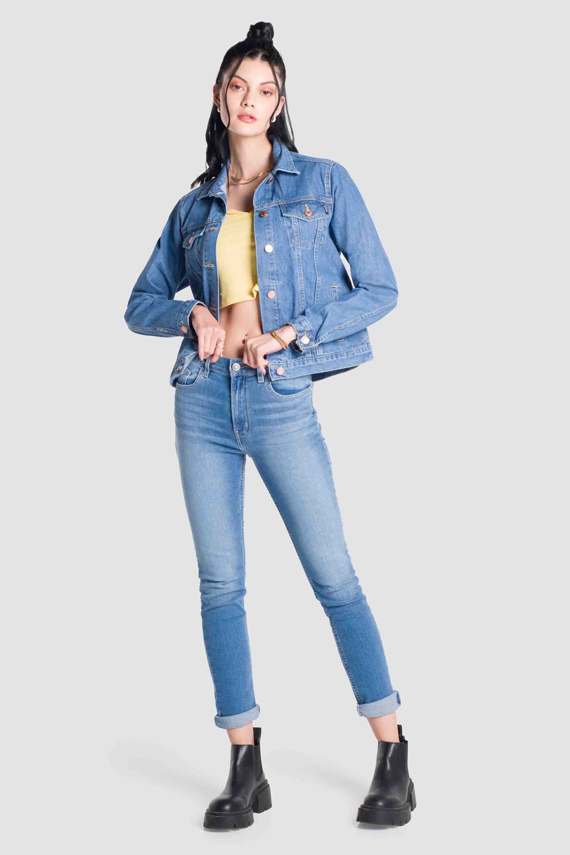 HOT Una Jacket De Mezclilla Mujer Chamarra De Mezclilla Mujer