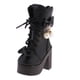 thumbnail image 5 of Botas de Muñeca Yotijar de Cuero PU con Cordones para Lolita de 60 cm Negro, 5 of 10