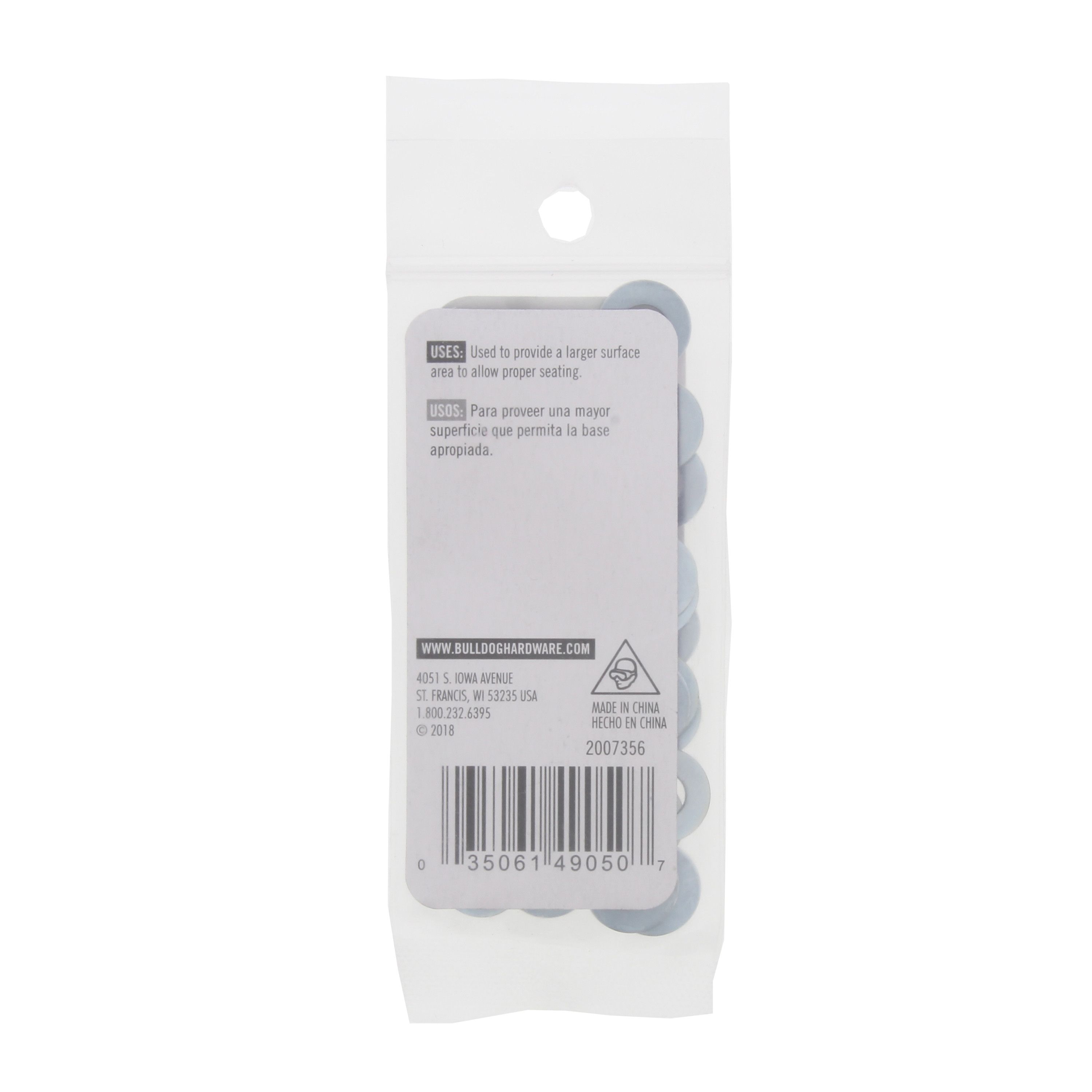 Bulldog Hardware 3/16 in. Flat Washers, Zinc Plated Steel (33 Pack)