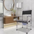 thumbnail image 4 of Waterproof Folding Shower Chair Commode Toilet Safety Chair Bathroom Seat Safty, 4 of 13