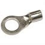 Morris Products 11058 Non-Insulated Ring Terminals - 12-10 Wire, No. 8 Stud, Pack Of 100