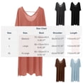 thumbnail image 3 of Naittoop Women's Comfy Soft Nightgown Short Sleeve V Neck Loose Nightshirt Women Sleep Dress Sleepwear Casual Loungewear, 3 of 5
