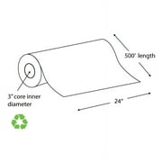 24" x 500' 20# Recycled Wide Format Roll, Taped (Bin of 45 Rolls)