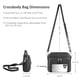 thumbnail image 3 of Bolso bandolera de cuero genuino negro para mujer, 3 of 7