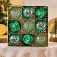 thumbnail image 4 of Mouliraty 9pc/8cm Christmas Ball Ornaments Set, Birthday Decoration Boutique PET Painted Plastic Christmas Balls Set Christmas Tree Decoration Balls, Green, 4 of 5