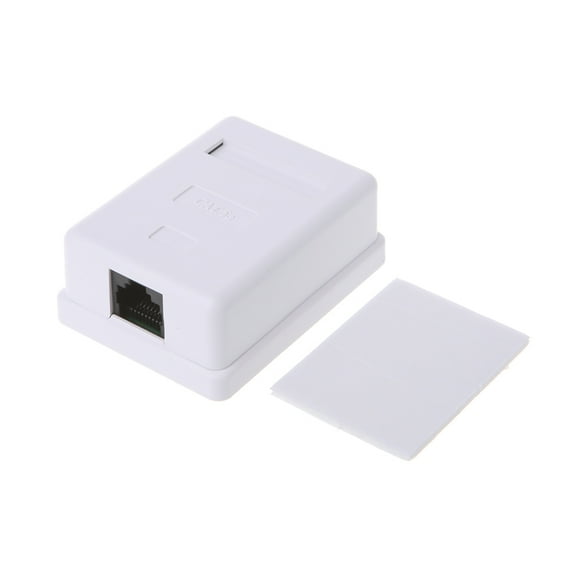 CIYISON Cat6 RJ45 Surface Mount Box Single Port Desktop Network Junction Box Connector