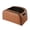 Ideal Orange, variant on Stylish Faux Leather Multifunctional Car Storage Box, Versatile Spacious Organizer for Passenger Seat and Trunk
