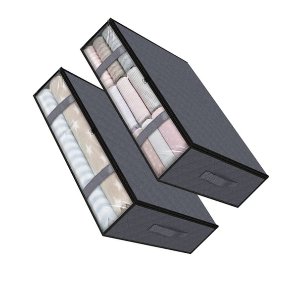 Armario para ropa y zapatos Naiovety organizador debajo de almohadas y mantas gris