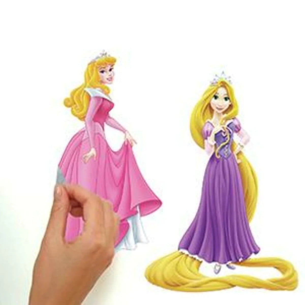 Disney Glow Within Princess 36 Peel & Stick Wall Decals Rapunzel Ariel Cinderella Stickers