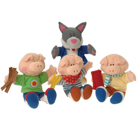 Set de títeres Constructive Playthings Los tres cerditos