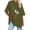 Olive Green, variant on WREESH Women's Oversized T-Shirts Casual Round-Neck Printed Loose Short Sleeve Blouse Gray