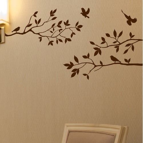 Innovative Stencils Tree Branches With Birds Wall Decal Com - Birds Wall Decal Innovative Stencils Tree Branches With Birds Wall Decal Com - Birds Wall Decal