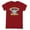 Cardinal, variant on DC Flying Through Women's T Shirt, Athletic Heather, Small