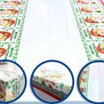 thumbnail image 1 of pitrice Christmas Table Cloth Letters Old Man Head Cartoon PVC Tablecloth Party Dinner Decoration, 1 of 8