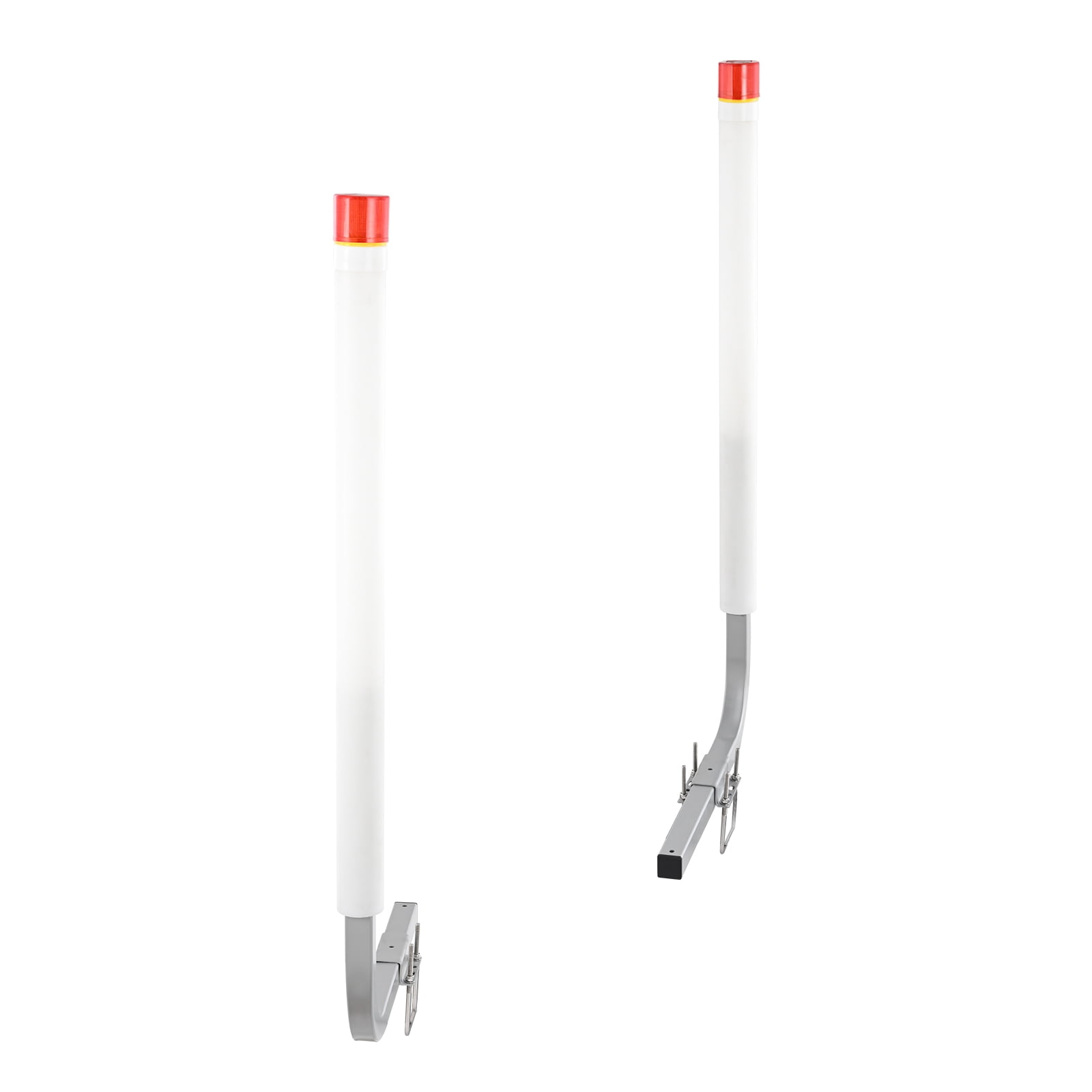 KFFKFF Boat Trailer Guide 62” Galvanized with PVC Poles & LED Lamp for Sailboat