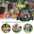 thumbnail image 6 of Jeiento Tractor Kids Crossbody Lunch Bag with Strap Girls Boys School Meal Tote Kit Small Lunch Box Containers for Picnics Hiking Green, 6 of 6