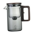 thumbnail image 4 of veasfak Glass Tea Pot Tea Infuser Tea and Water Separation Cup Outdoor Wooden Handle 530ml Grey, 4 of 9