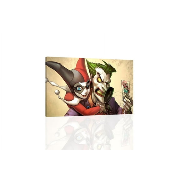 Harley Quinn And Joker - CANVAS OR PRINT WALL ART