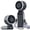 Black, variant on FosPower Portable Fan Handheld Fan Rechargeable 5-Speed Turbo Fan Portable Personal Fan 3600mAh Mini Fan Foldable Hand Fan Cooling Travel Fan, White