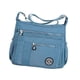 thumbnail image 3 of Bolso de hombro para mujer, moderno, tipo bandolera, sencillo, con múltiples bolsillos. gris carmín, 3 of 9