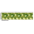 thumbnail image 2 of Floral Fabric by the Yard, Illustration of Exotic Flowers and Leaves on a Background of Zigzags, Decorative Upholstery Fabric for Sofas and Home Accents, Apple Green Multicolor by Ambesonne, 2 of 4