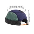 thumbnail image 2 of Hsqqdc 1pc Blue Quick Dry Sailor Cap Men Lightweight Brimless Docker Hat for Fishing Beach Travel, 2 of 7