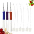 thumbnail image 4 of Embroidery Pen with Punch Needles for DIY Stitching Tools Lightweight Portable Blue ABS Handle Stainless Steel 9pcs, 4 of 8