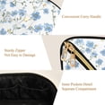 thumbnail image 5 of FORMRS Makeup Bag Travel Cosmetic Organizer for Women Fold Flat Zipper Pouch with Handle, Forget Me Not, 5 of 8