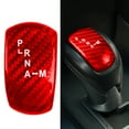 thumbnail image 1 of Red Carbon Fiber Center Console Gear Shift Knob Cover For Nissan Gtr R35 2008-16, 1 of 9