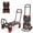 Red, variant on 2-in-1 330 lbs Capacity Foldable Cart, Folding Hand Truck Convertible Dolly Cart with Retractable Truck/Dolly for Travel, Moving, Shopping, Office, Green