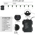 thumbnail image 3 of 2 Pack Christmas Lights, 16.4ft 50LED Battery Powered, 8 Modes ,for Christmas Tree, Home, Garden, 3 of 5