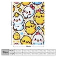 thumbnail image 4 of nygtbtfer Duck Bird Doodle Cartoon Throw Blanket Ultra Soft Warm All Season Decorative Fleece Blankets for Bed Chair Car Sofa Couch Bedroom, 4 of 6