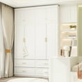 thumbnail image 2 of FUFU&GAGA Armoires Wardrobes Hanging Drawers Home Storage Cabinet Combo Dresser 93.9"x63", 2 of 5