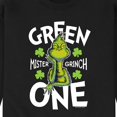 thumbnail image 3 of The Grinch - Green One - Men's Crew Neck Fleece Pullover, 3 of 5