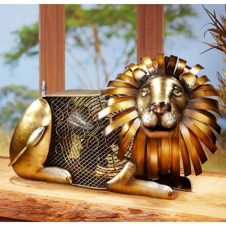 Deco Breeze Lion Figurine Table Top Fan