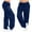Dark Blue, variant on Lolmot Womens Autumn Winter Solid Color Wide Leg Sports Loose Casual Pants Trousers Plus Size High Waist Drawstring Yoga Sweatpants with Pockets