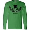 thumbnail image 3 of Inktastic Grad Squad with Graduation Cap and Wings Long Sleeve T-Shirt, 3 of 5