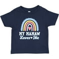 thumbnail image 3 of Inktastic My Mamaw Loves Me Girls Retro Rainbow Girls Baby T-Shirt, 3 of 5