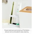 thumbnail image 4 of Yamazaki Home  Toothbrush and Toothpaste Stand, Steel - L 1.97 x W 4.33 x H  3.15 inches White, 4 of 6