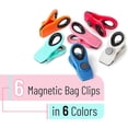 thumbnail image 2 of Chip Clips, Magnetic Clips, 6 Pack, Bag Clips, Bag Clips for Food, , Chip Clips Bag Clips Food Clips, Chip Bag Clip, Clips for Food Packages, Magnetic Bag Clips, Clips for Fridge, 2 of 5