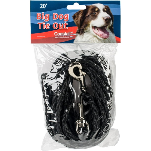 Coastal 20' Poly Big Dog Tie OutBlack