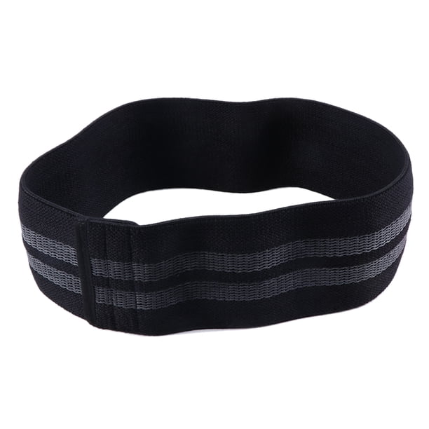 Bandas elásticas de resistencia para ejercicios de cadera, bandas antideslizantes para fisioterapia, talla M (negras)