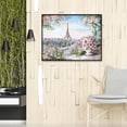 thumbnail image 4 of Ronda completa diamante pintura Torre Eiffel flores 5D DIY mosaico arte pared cuadros FLhrweasw Nuevo, 4 of 9