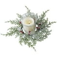 thumbnail image 7 of Candles for Home Scented Christmas Candle Ring Garland Pines Cones Red Berry Christmas Candle Ring Hanging Garland Suitable For Kitchen Cabinet Christmas Table Centerpiece, 7 of 7