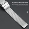 thumbnail image 2 of Amdohai Bracelets de Montre en Acier Inoxydable 20mm à Dégagement Rapide, Bracelet en Maille de Remplacement avec Boucle Pliante, Bracelet Réglable Compatible Watchband avec Montre Intelligente/traditionnelle 20mm, 2 of 7